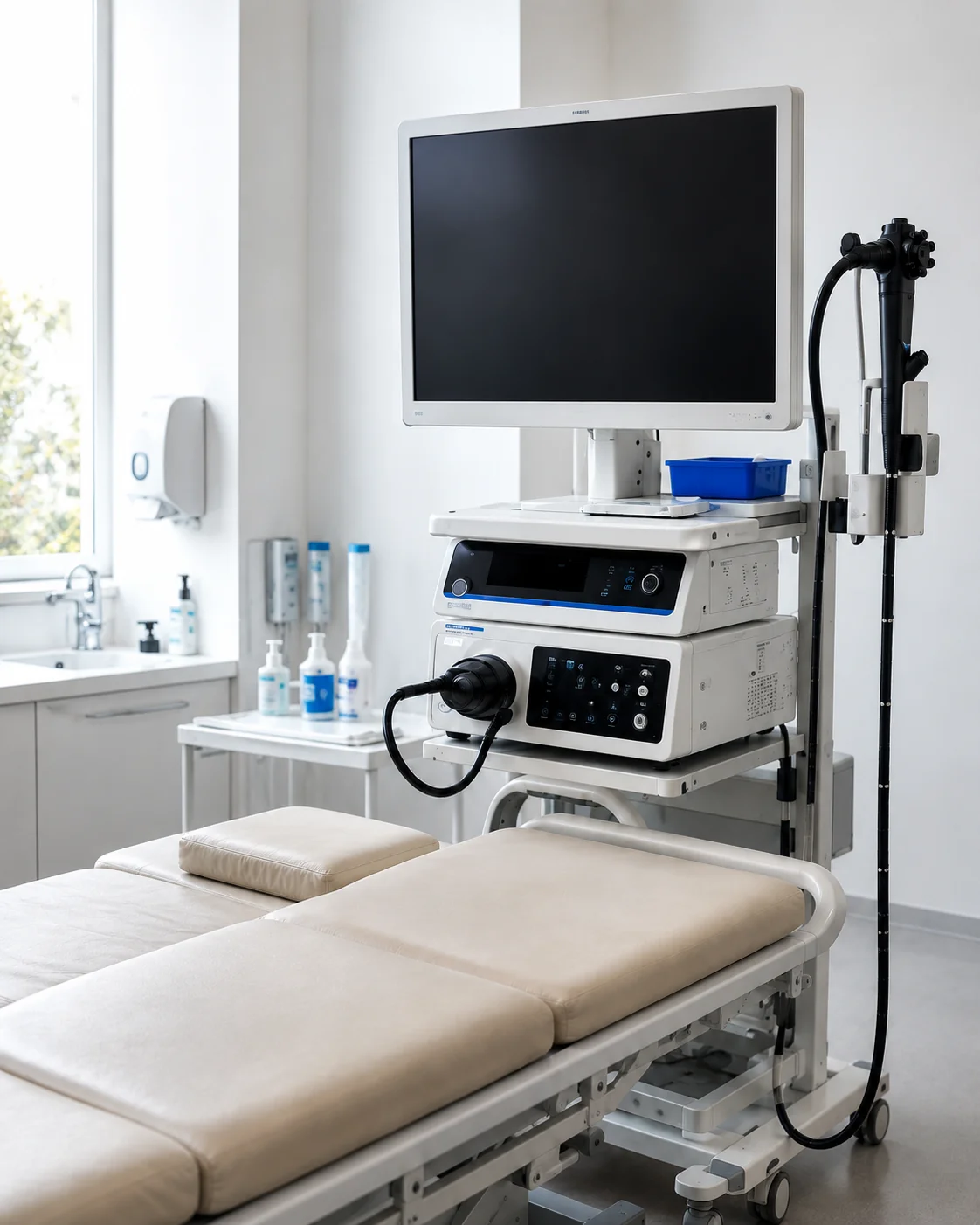 Moderní endoskopické vybavení pro gastroskopii a kolonoskopii